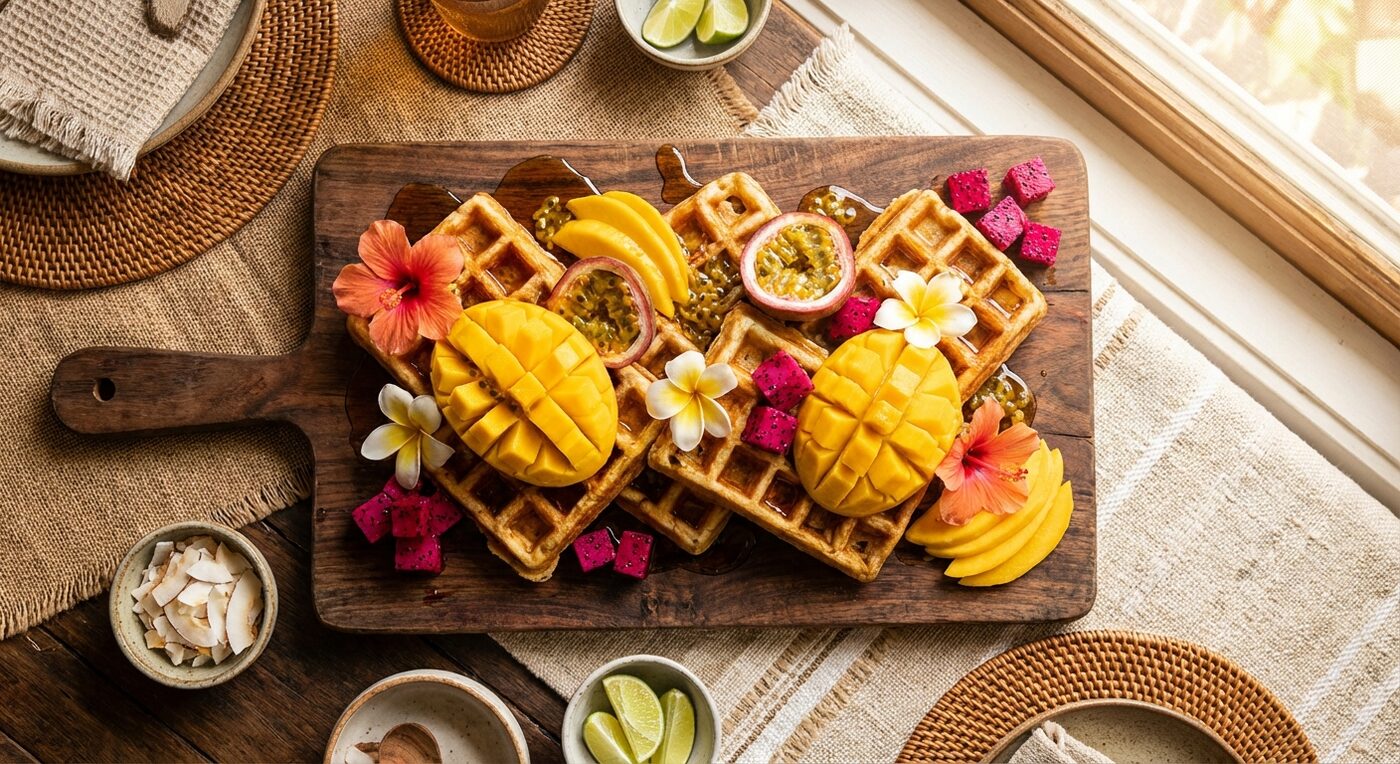 Tropical waffles